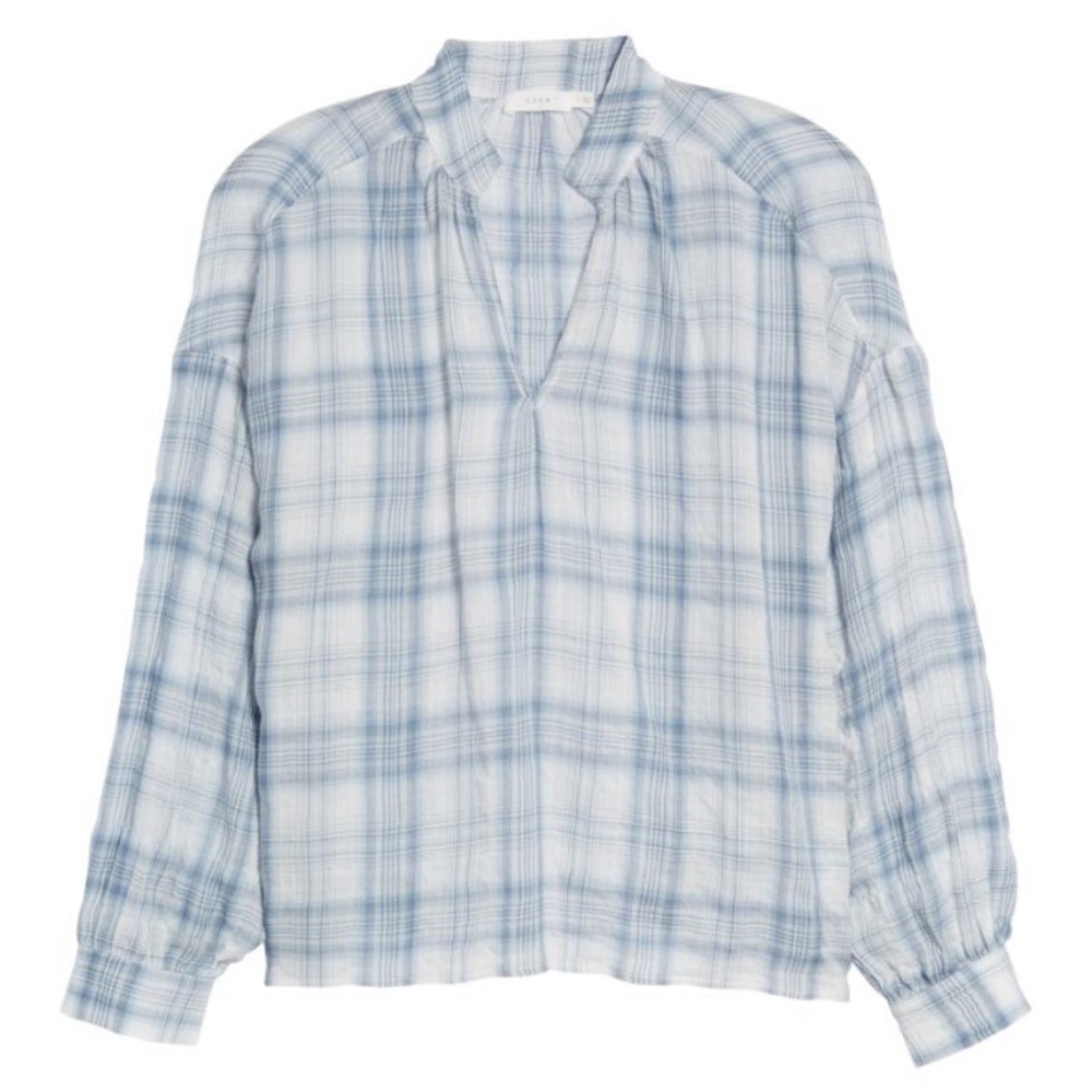 Textured Plaid Top 💙